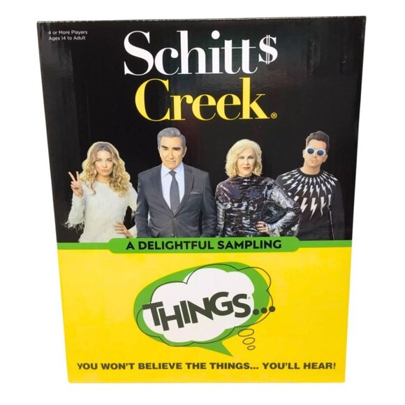 2X Schitt's Creek A Delightful Sampling Things Card Game 100 Topic Cards NWT NIB - Picture 4 of 6